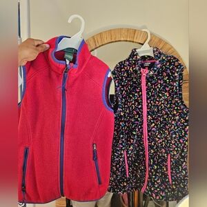 Girl's Fleece Vest Bundle, SZ 10-12